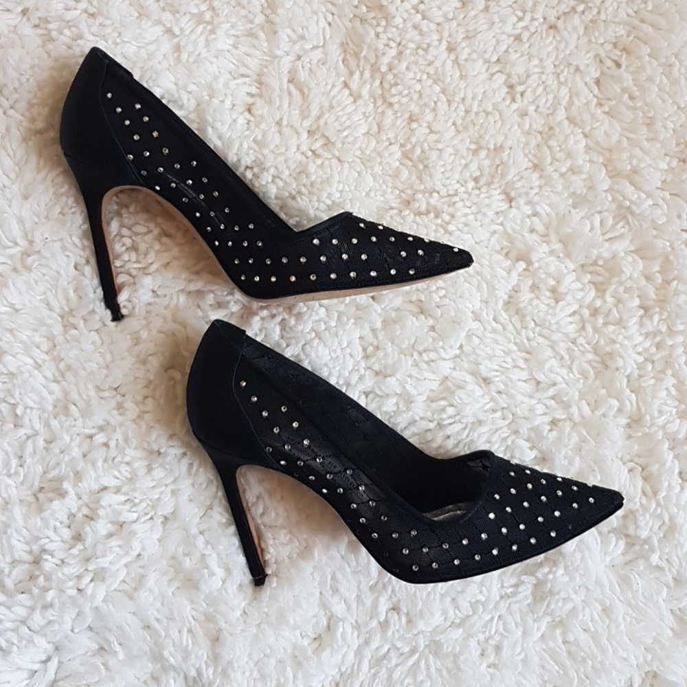SOLD! Manolo Blahnik Swarowski Crystal, size 6 - Picture 1 of 6